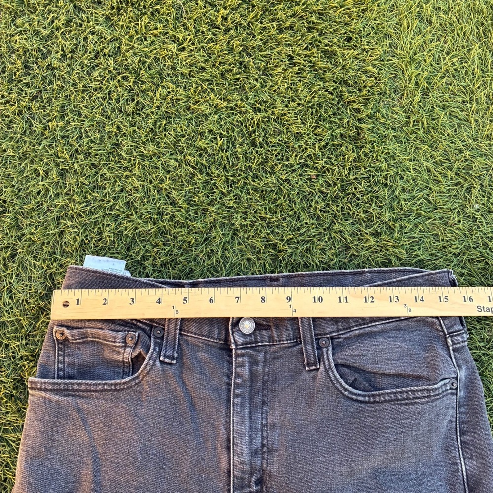 Levi's 512 Men's Black Ripped Size 31x29 Stretch Denim Cotton Distressed Faded - Picture 3 of 7